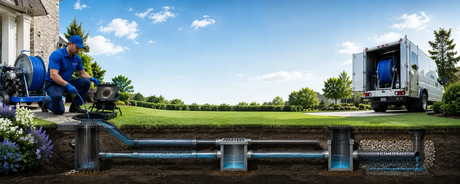 Outdoor drain cleaning information for Milford, MA